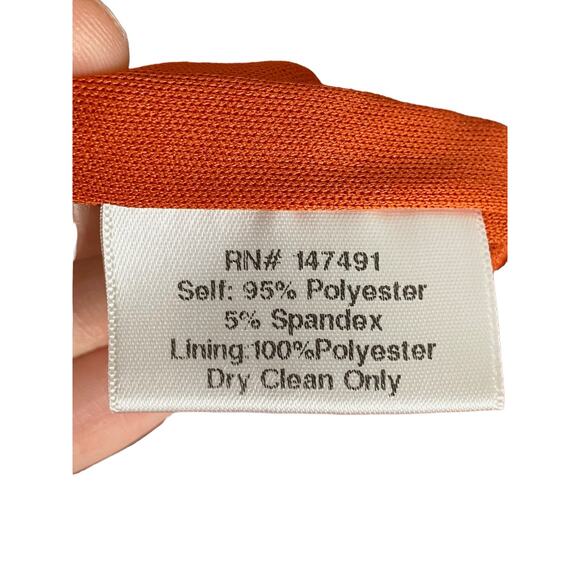 Katie May Lenny Midi Dress Backless Draped Neck Jersey Sleeveless Rust Stretch L - Picture 13 of 14